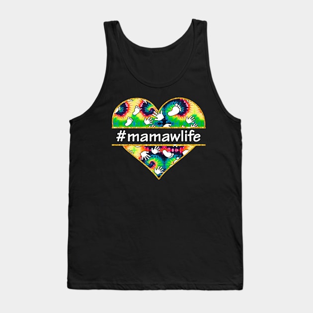 Hippie Heart Mamaw Life Tank Top by gotravele store